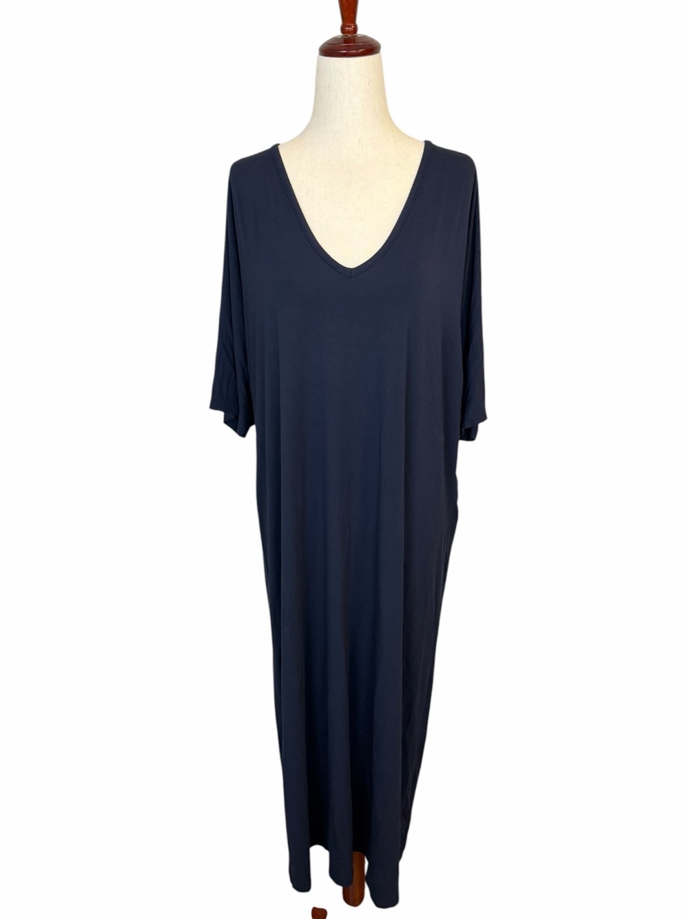Vince Jersey Maxi T Shirt Dress in Navy sz M